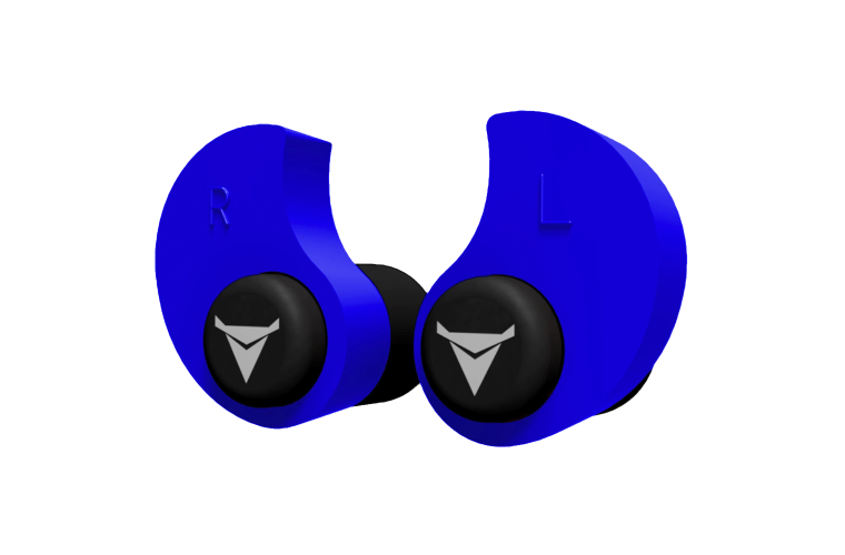 Decibullz Custom Molded Earplugs Blue