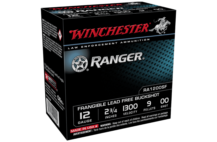 **Winchester Ranger Frangible 12G OO Buck 2 -3/4" 9 pellet