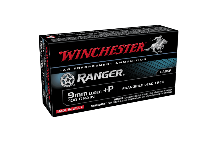 **Winchester Ranger 9MM +P 100gr Frangible